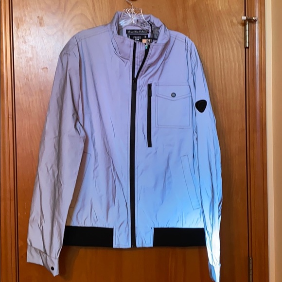 fried denim bomber jacket